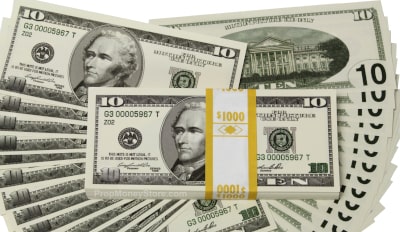 $10 bill style full money bundle