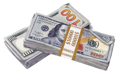 aged $10k prop money filler