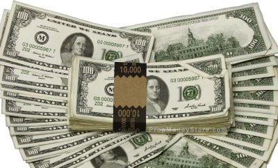 $100 bills aged vintage money