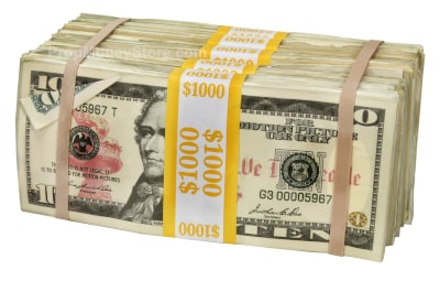 $5k used $10 bills prop money
