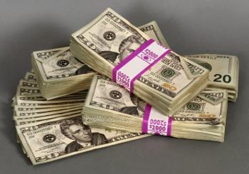 Money Prop - New Style $20's Crisp New $2,000 Full Print Stack