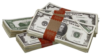 $2k x 5 vintage aged prop money