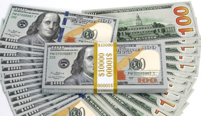 Double sided prop money bills