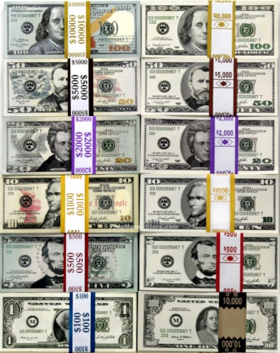 prop money denominations