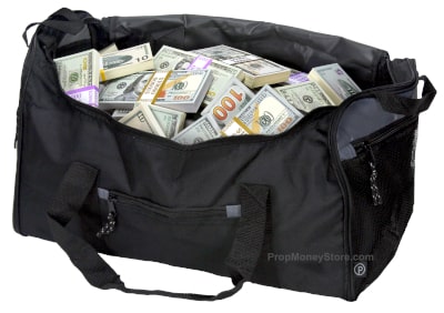 Bag of prop cash mix