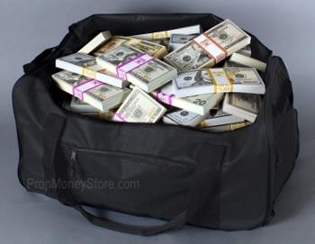 Bag of prop cash